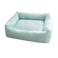 Modern Soft Dog & Cat Cooling Travel Pet Sleeping Mat - Anti-Bite, Warm Animal Pattern, Polyester/Cotton, All Seasons Use
