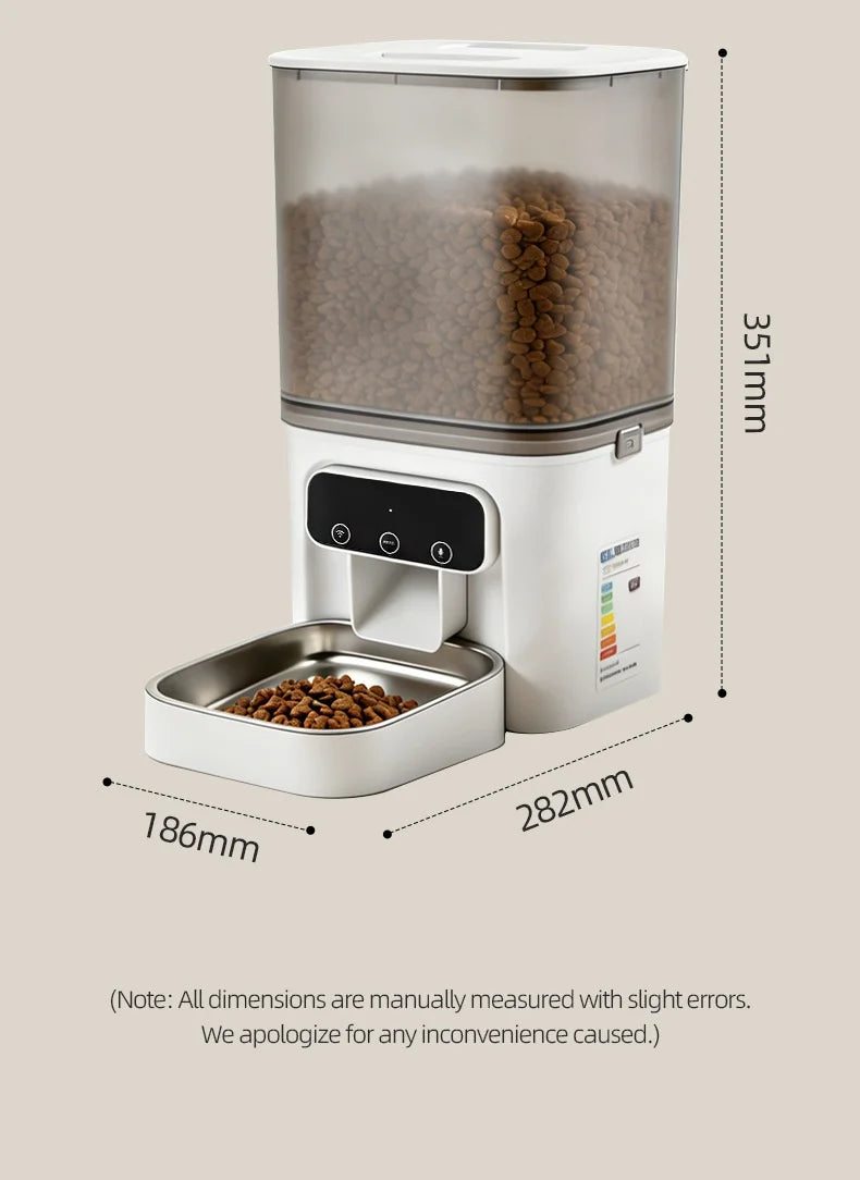 Cross-border New Automatic Feeder Cat 4L Smart Remote Control App Control Timing Quantitative Pet No Food Jam Dog